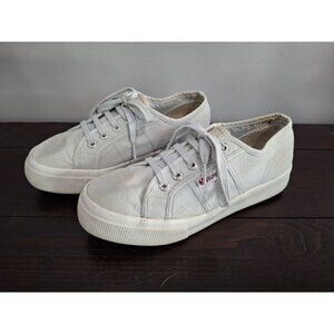 Superga 2740 Platform Lace-up Canvas Sneakers in Sky Blue/Pre-owned, Sz. 6.5 (wo
